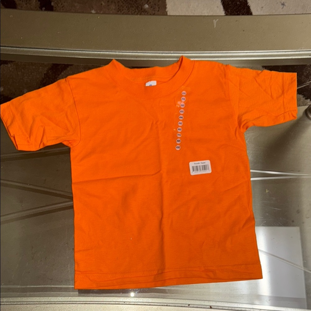 Alstyle Orange Short Sleeve Tee Vibrant Cotton Blend